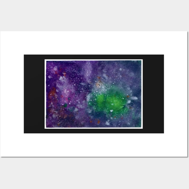 Purple Galaxy Wall Art by Colzo Art